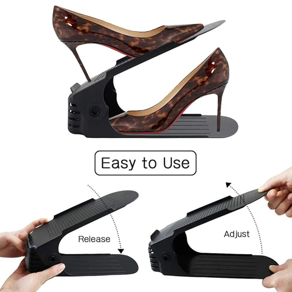 Double Layer Free Standing Shoe Rack (6Pcs)