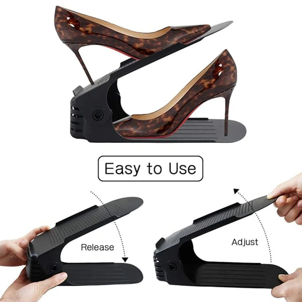 Double Layer Free Standing Shoe Rack (6Pcs)