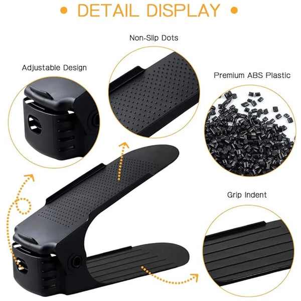 Double Layer Free Standing Shoe Rack (6Pcs)