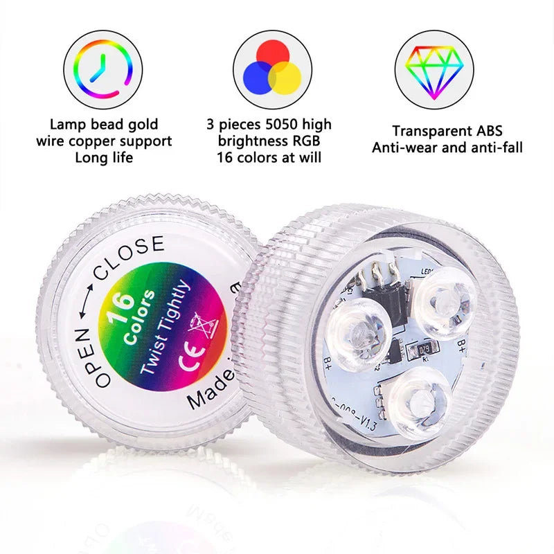Submersible LED Pool Lights (10 Pcs)
